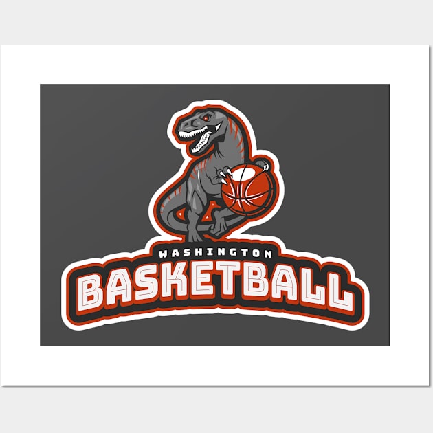 Basketball Team Wall Art by CreativeJourney